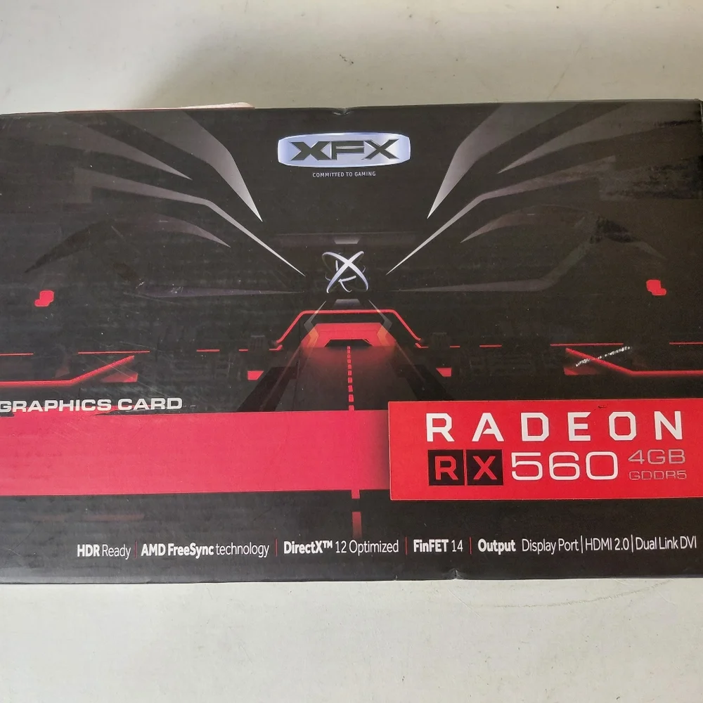 XFX AMD Radeon RX 560 4GB GDDR5 Graphics Card HDMI DisplayPort DVI